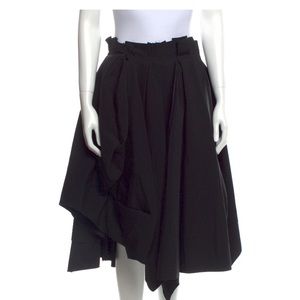 Comme does Garçons ruffle embellishment midi length skirt